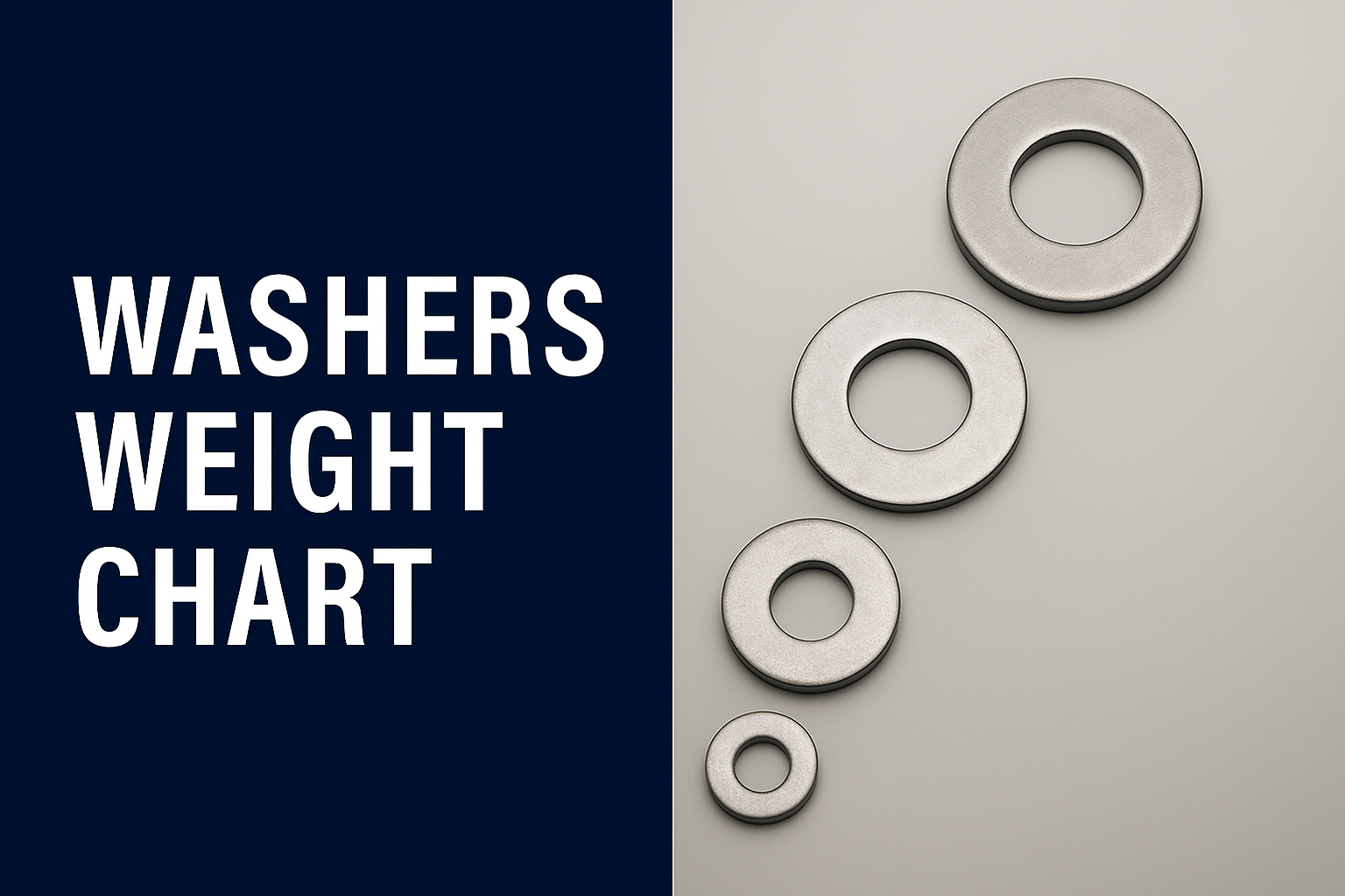 Washers Weight Chart in Kg, mm