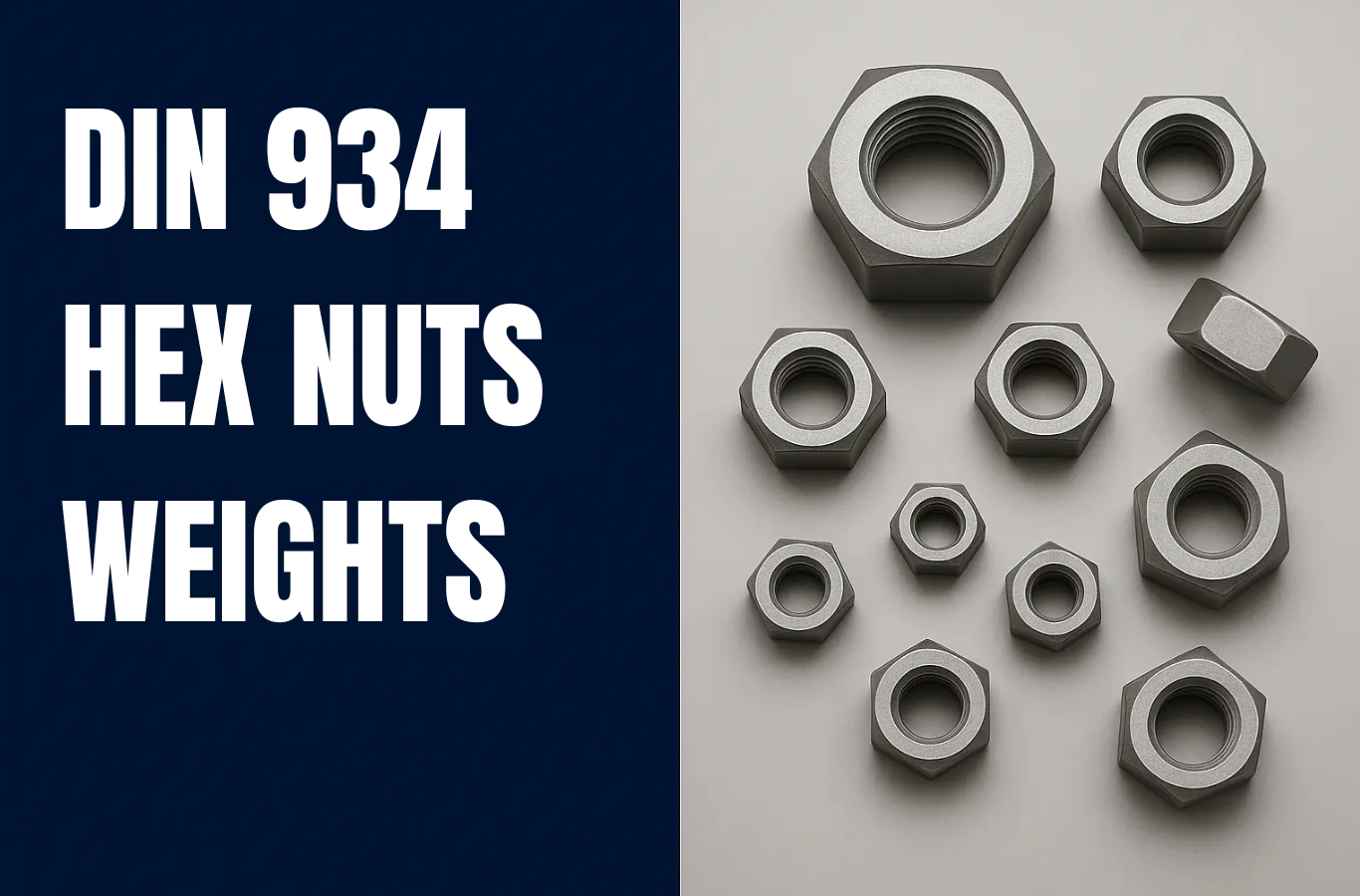 DIN 934 Hex Nuts Weight Chart
