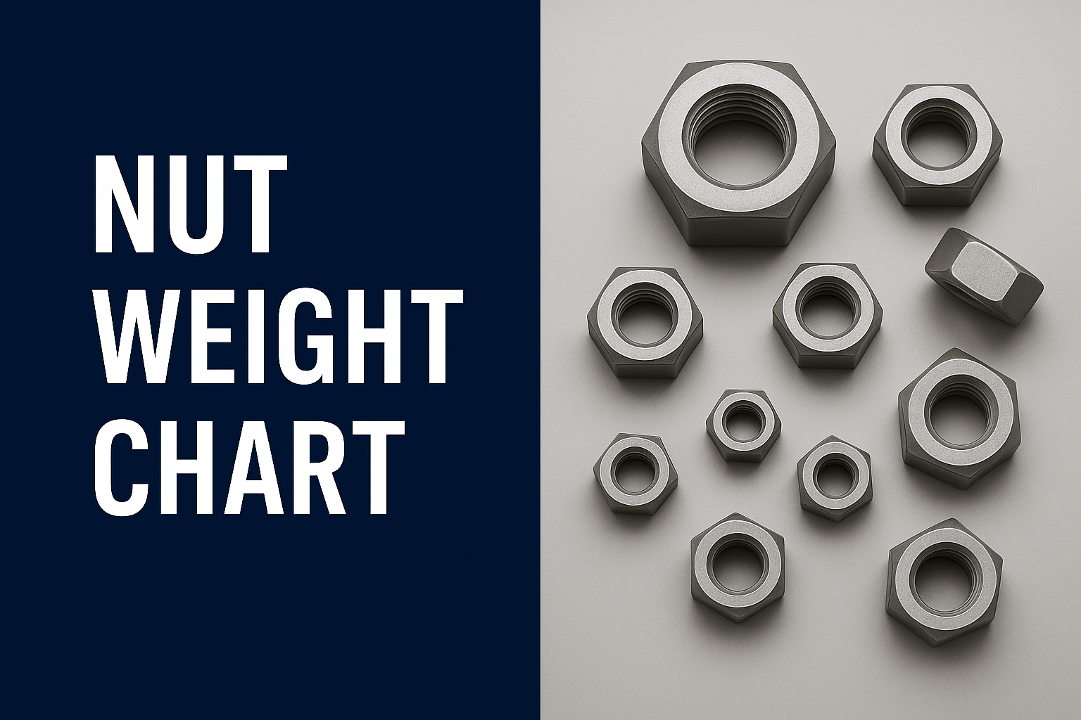 Nut Weight Chart
