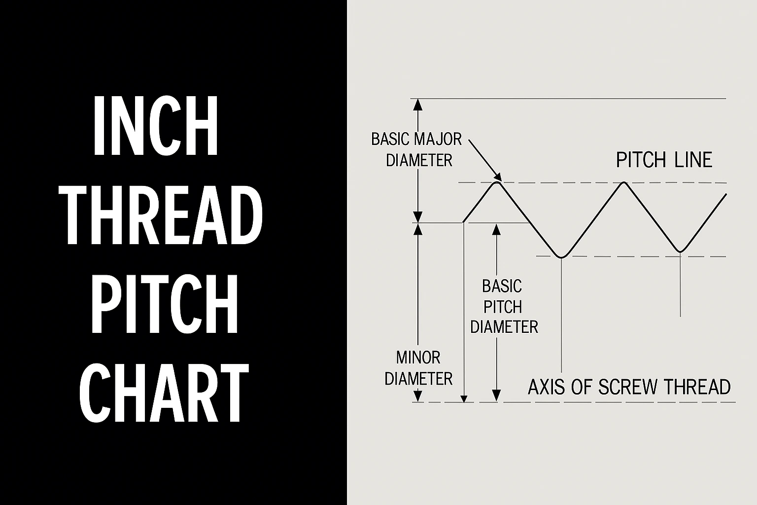 Inch Thread Pitch Chart