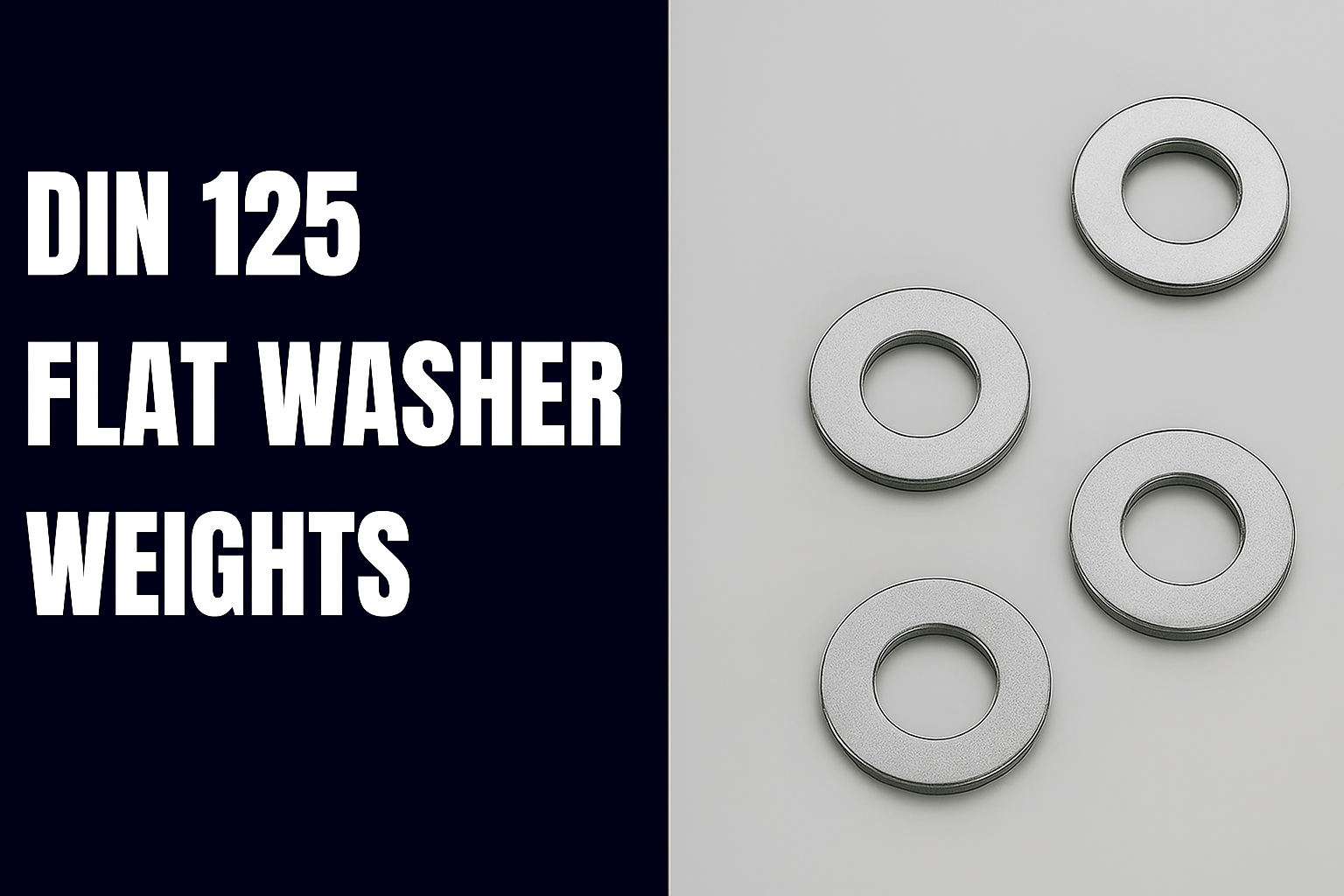 DIN 125 Flat Washers Weights Chart