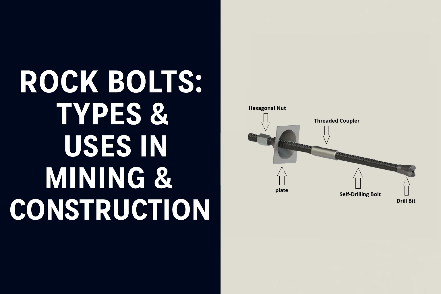 Rock Bolts: Types, Uses, and Benefits in Tunneling, Mining & Construction