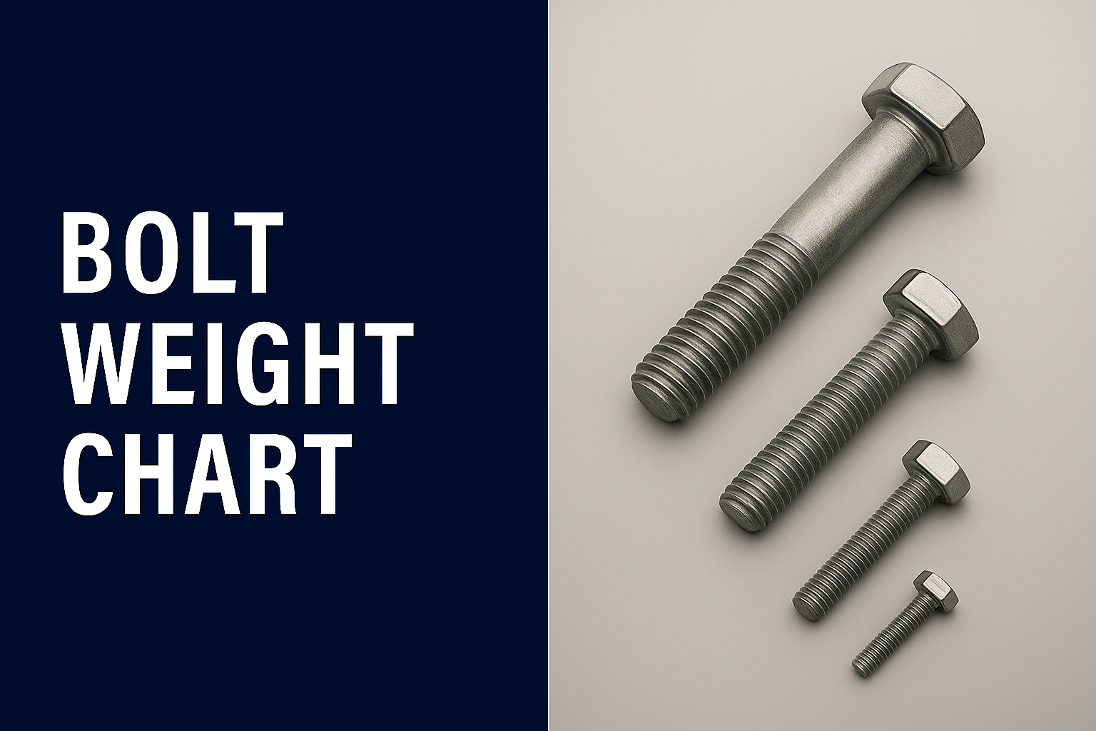 Bolt Weight & Count Chart